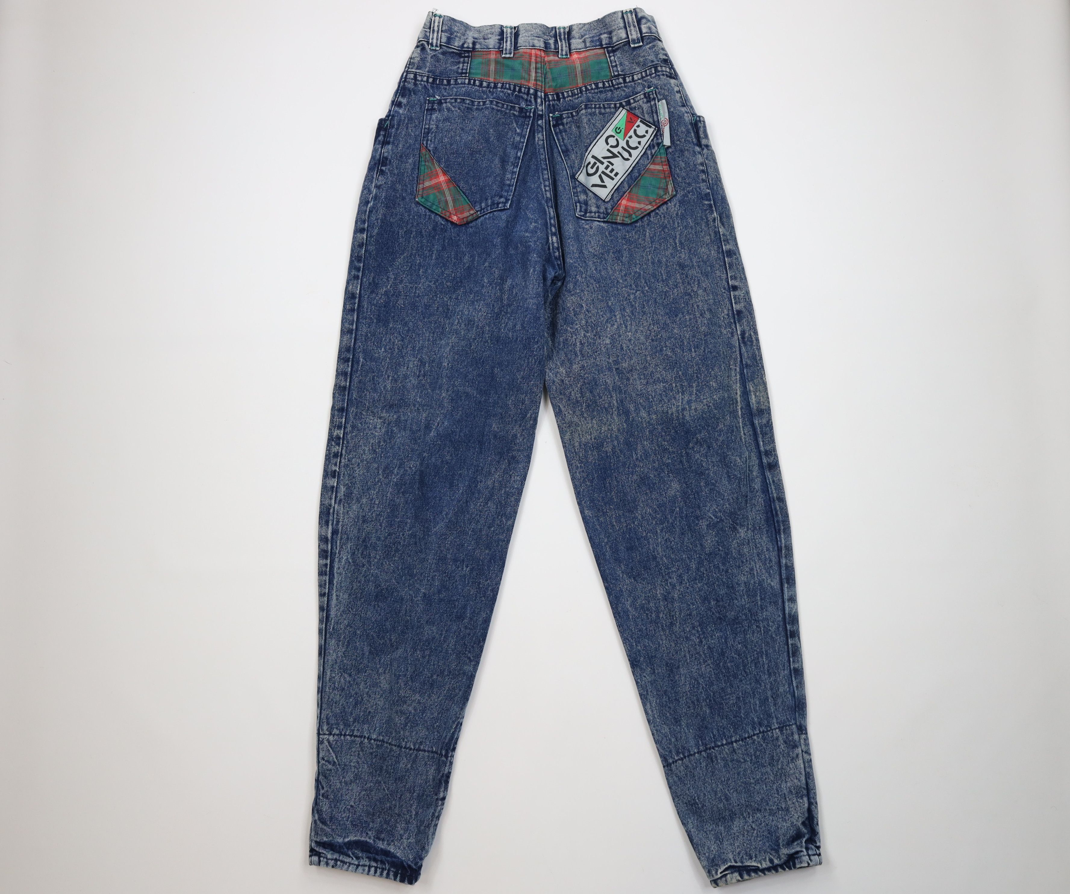 Vintage Vintage 90s Streetwear Flip Cuff Acid Wash Tapered Leg Jeans Size 32" / US 10 / IT 46 - 10 Thumbnail
