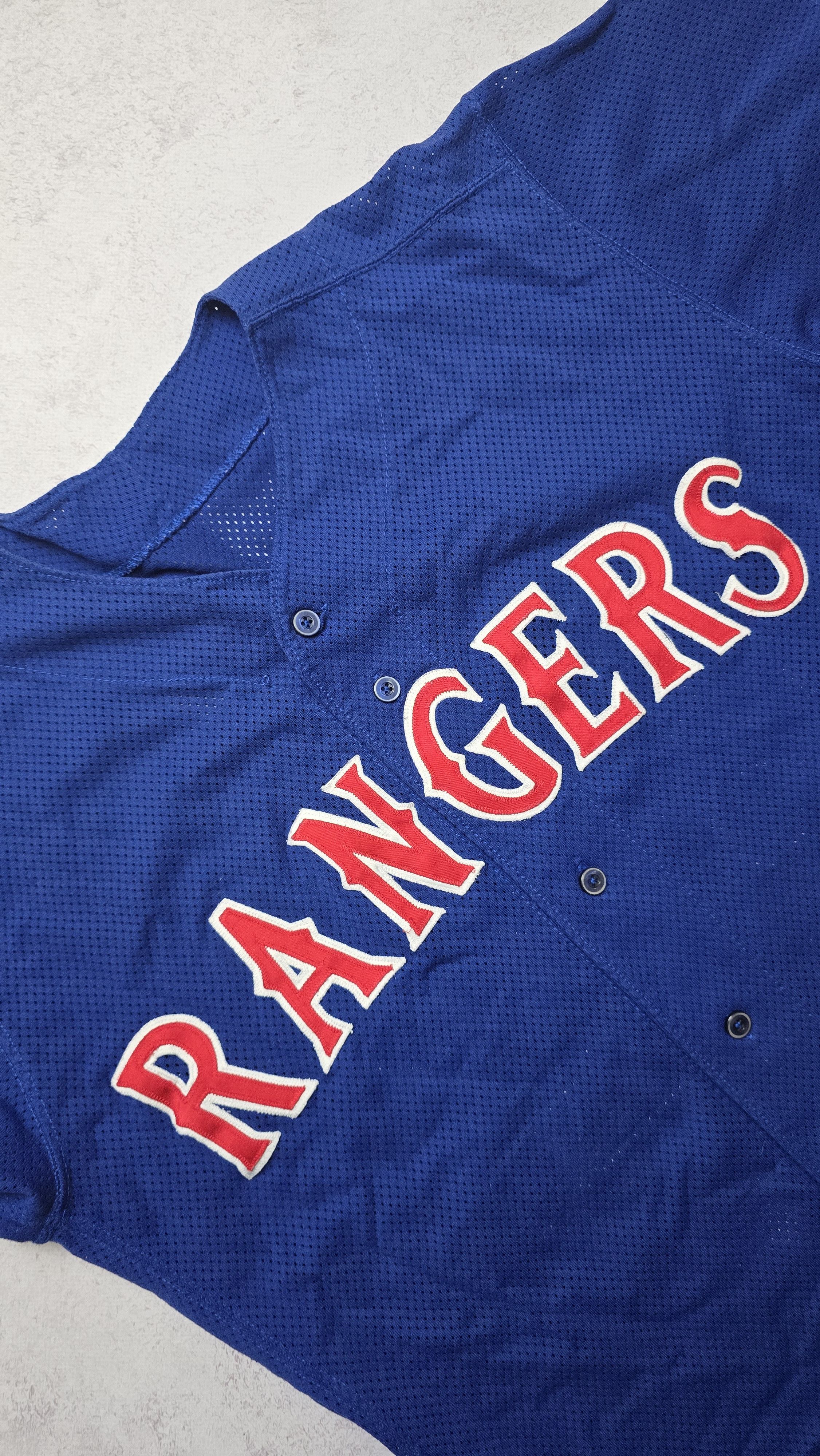 Russell Athletic Texas Rangers Team Issued BP Jersey #62 Men’s L 44 1990s USA Size US L / EU 52-54 / 3 - 11 Thumbnail