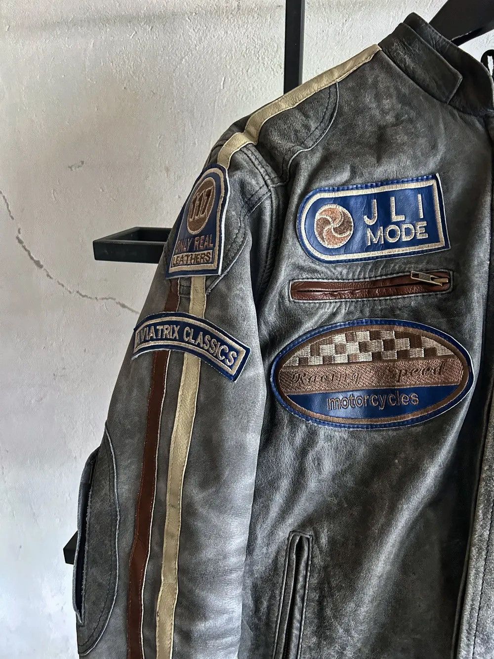 Hysteric Glamour VINTAGE MARLBORO FERRARI STYLE BOXY RACING LEATHER JACKET Size US L / EU 52-54 / 3 - 2 Thumbnail