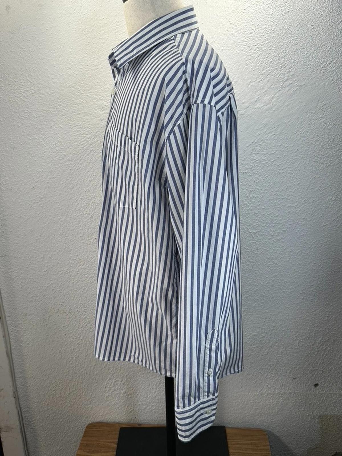 American Eagle Outfitters American Eagle Men's Large Blue Relaxed Fit Button Down Size US L / EU 52-54 / 3 - 2 Thumbnail