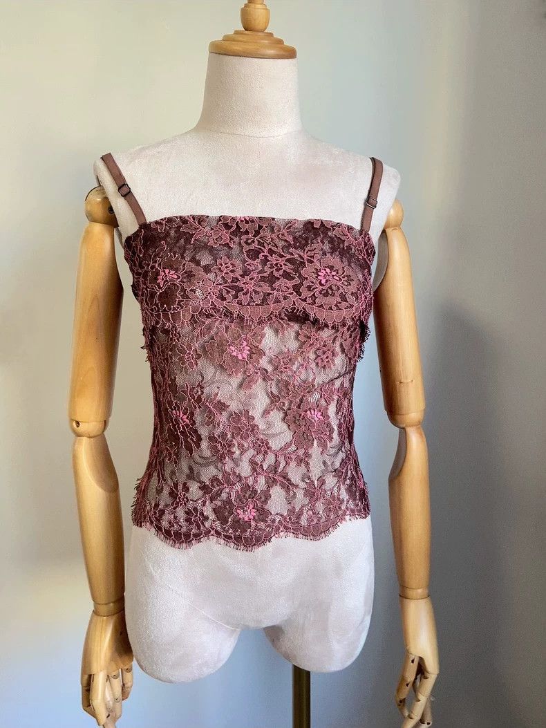 Kenzo KENZO A dress with lace in a seductive purple Size XS / US 0-2 / IT 36-38 - 1 Thumbnail