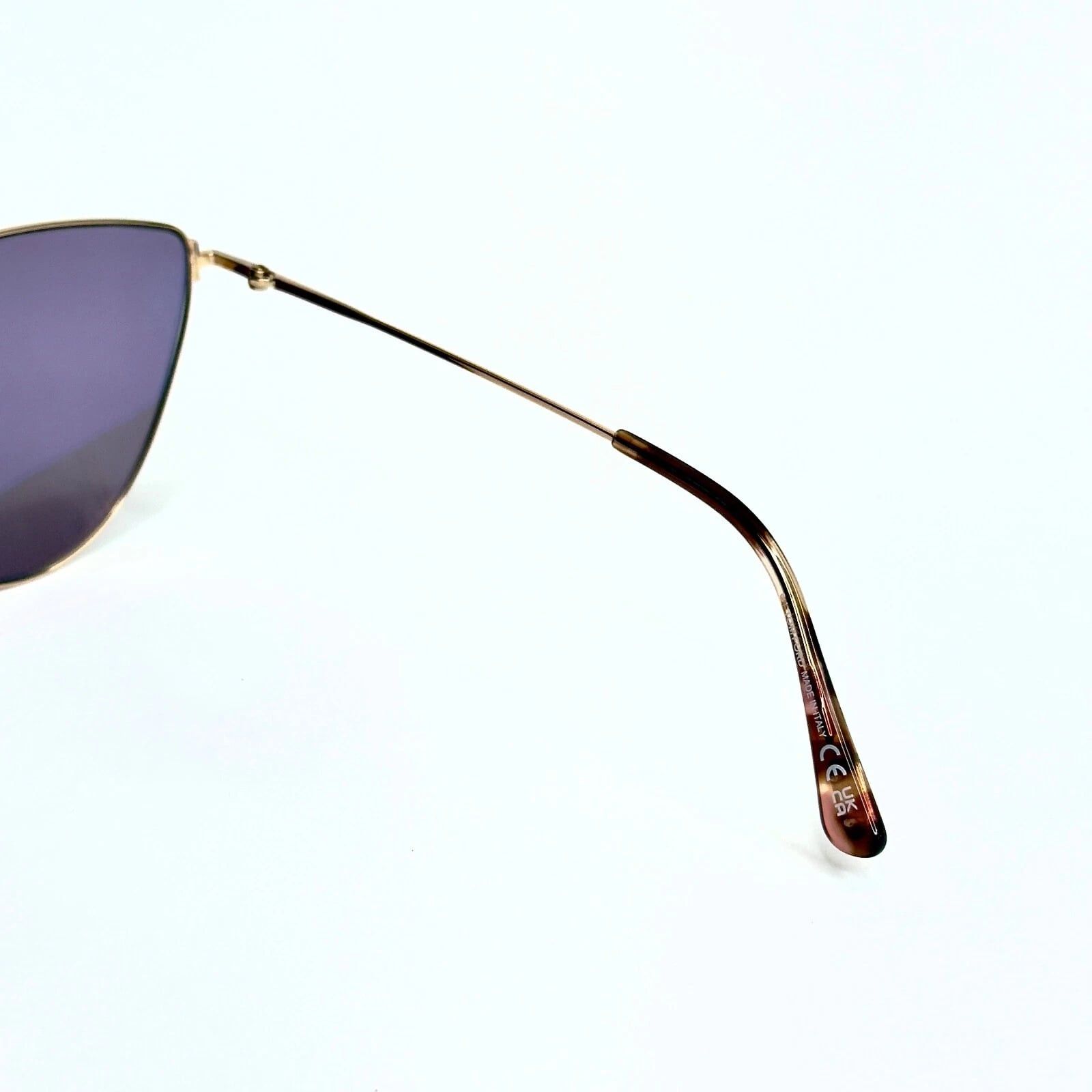 TOM FORD ANAIS 02 TF1005 28Z Gold Mirrored Sunglasses 1005