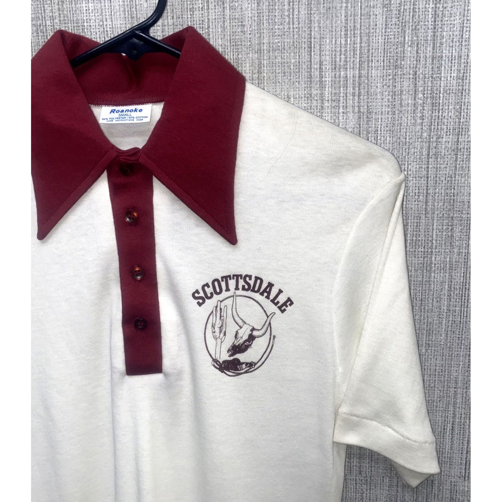 Vintage VINTAGE Roanoke Mens Polo Shirt Scottsdale Short Sleeve White Size S Mens Size US S / EU 44-46 / 1 - 2 Thumbnail