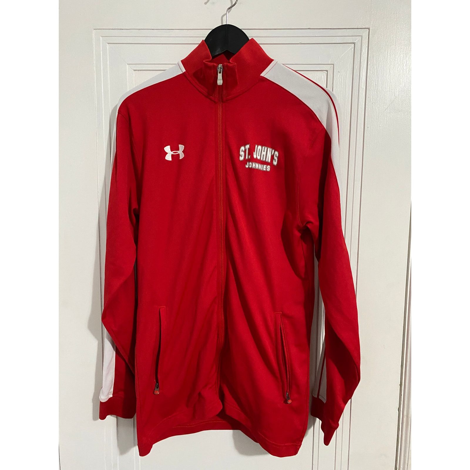 Under Armour St. John's University Johnnies Red Under Armour Zip-Up Sz S Size US S / EU 44-46 / 1 - 1 Thumbnail