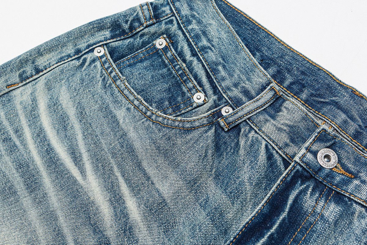 Vintage Retro loose straight leg casual washed jeans Size US 32 / EU 48 - 3 Thumbnail
