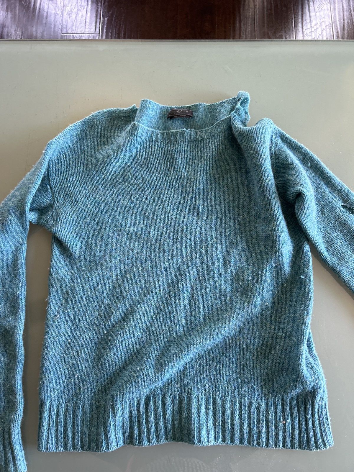 Prada Prada turquoise wool sweater Size US S / EU 44-46 / 1 - 1 Thumbnail
