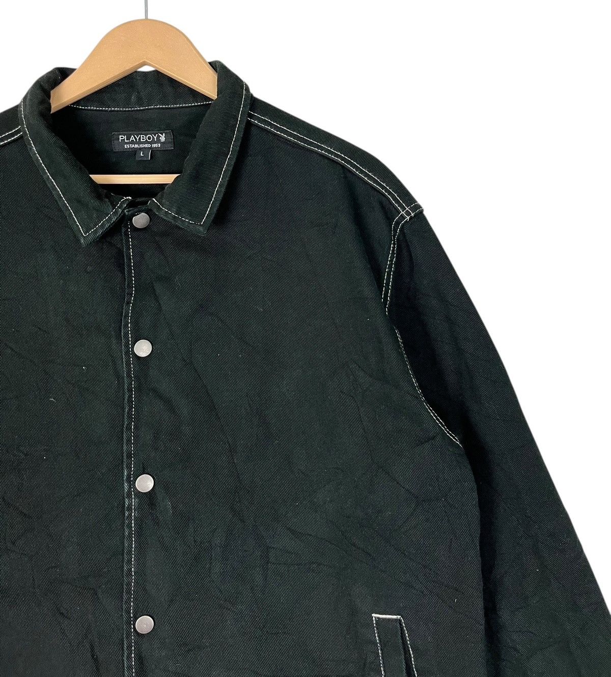 Japanese Brand × Playboy Playboy Bunny Snap Button Denim Jacket Size US L / EU 52-54 / 3 - 6 Thumbnail