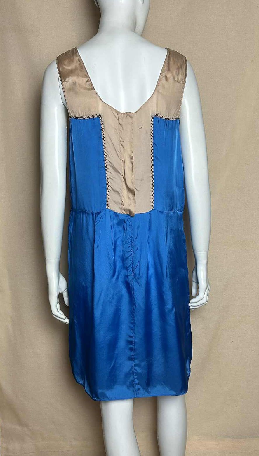 Marni MARNI Blue Beige Women's Dress Size EU 42 Size M / US 6-8 / IT 42-44 - 2 Thumbnail