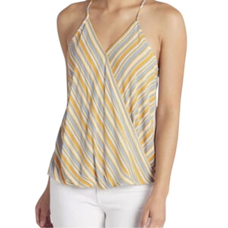 Other Mac Surplice Top - Stitch Fix Striped Faux Wrap Tank Blouse Size XXL / US 16-18 / IT 52-54 - 4 Thumbnail