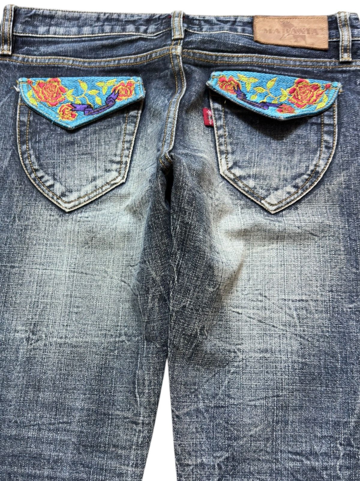 Margaret Howell Vintage Maraxia Women Flare Bootcut Distressed Denim Size US 30 / EU 46 - 6 Thumbnail