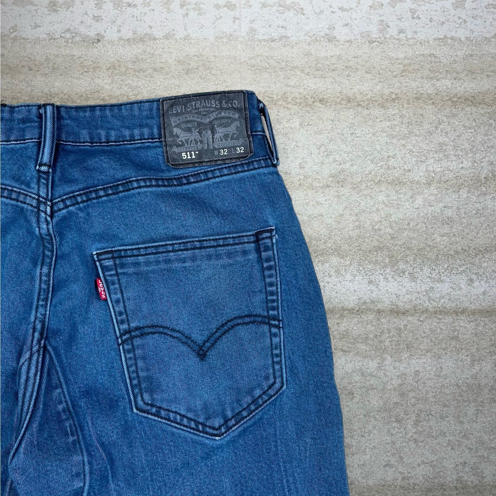 Levi's Levis Jeans 511 32x32 Slim Fit Slate Blue Wash Denim Red Tab Size US 32 / EU 48 - 3 Thumbnail