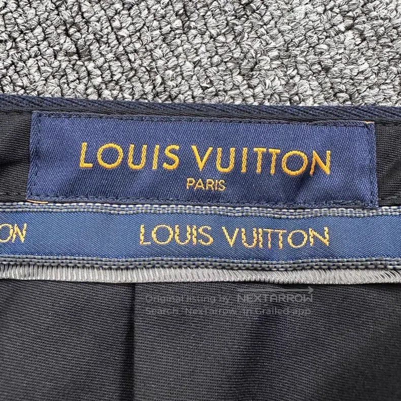 Louis Vuitton Louis Vuitton Navy Straight Leg Suit Pants Size US 40 / EU 56 - 4 Thumbnail