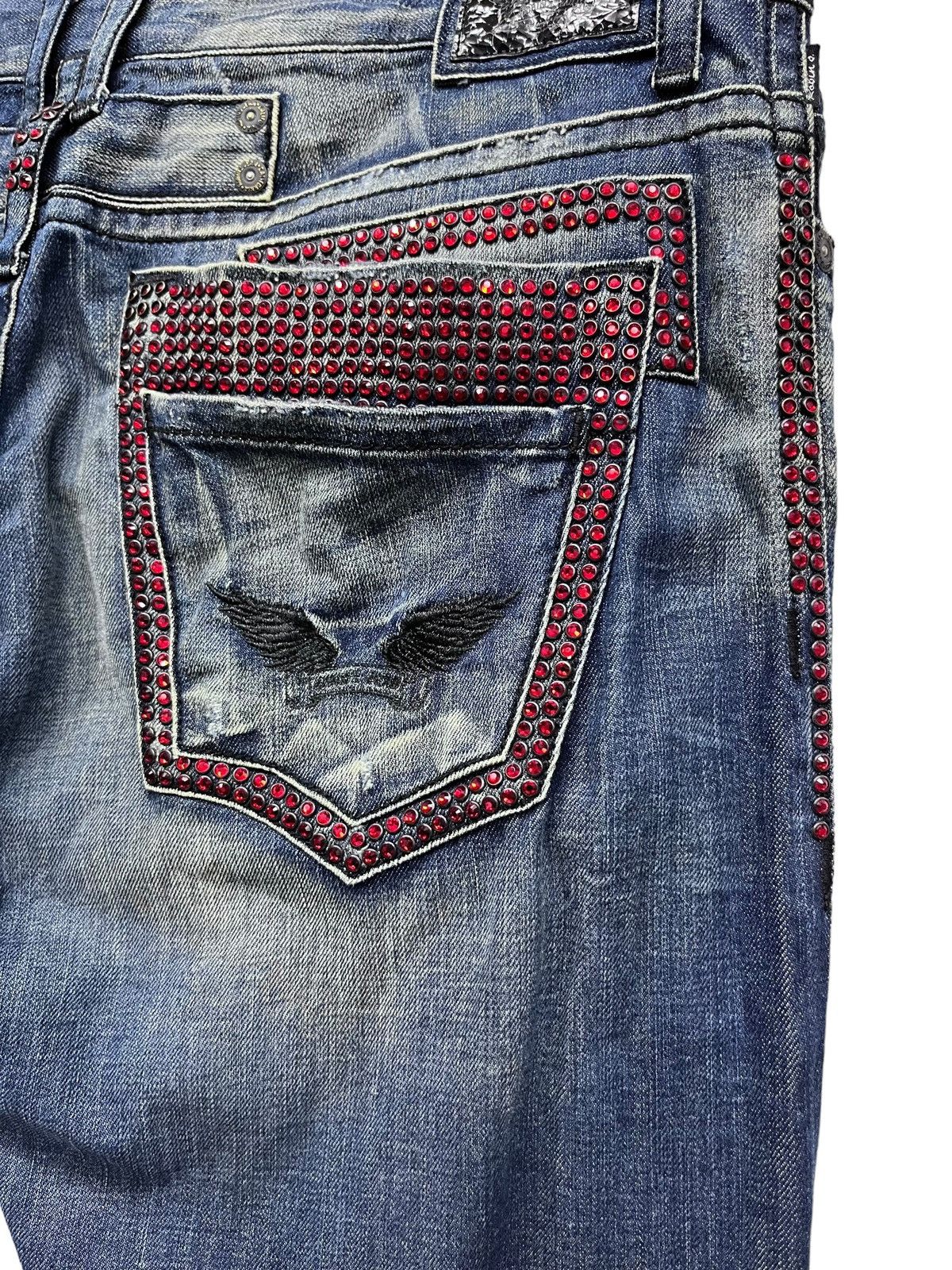 Robins Jeans FYE 40” ROBIN’S JEANS Sparkling Gemstone Double Back Pocket Size US 40 / EU 56 - 4 Thumbnail