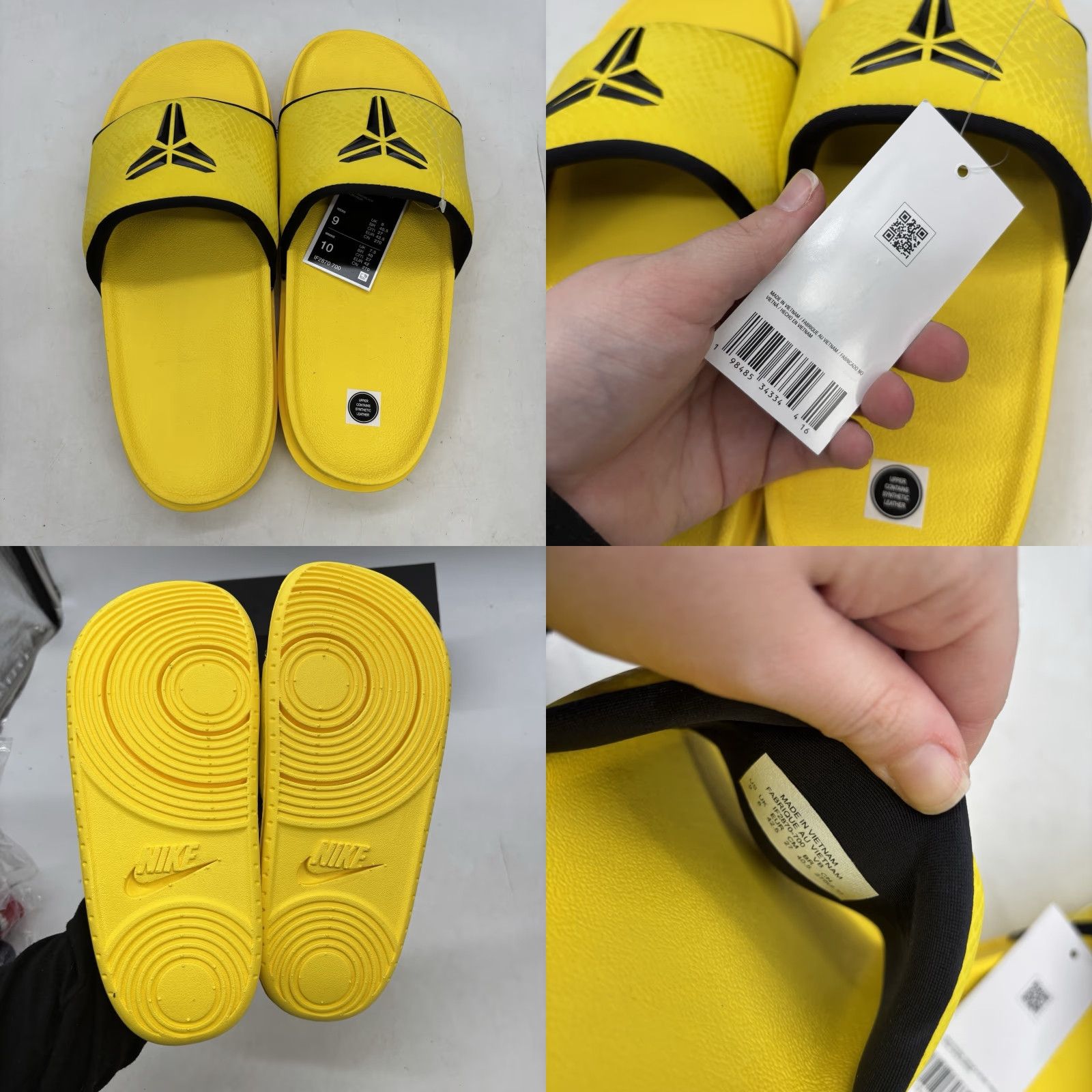 Nike Nike Kobe Off Court Slides Mens 9 Womens 10 Sandal Yellow Mamba NEW Size US 9 / IT 39 - 9 Thumbnail