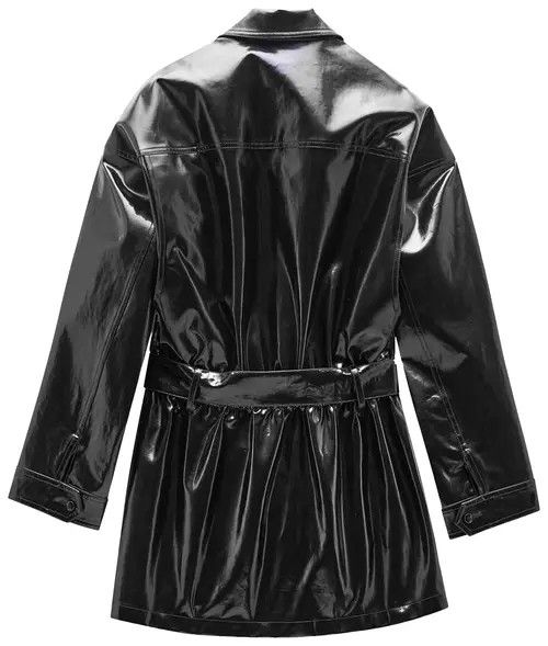 Saint Laurent Paris oc11z0126 801536 Saharienne Jacket in Coated Cotton in Black Size XS / US 0-2 / IT 36-38 - 2 Thumbnail