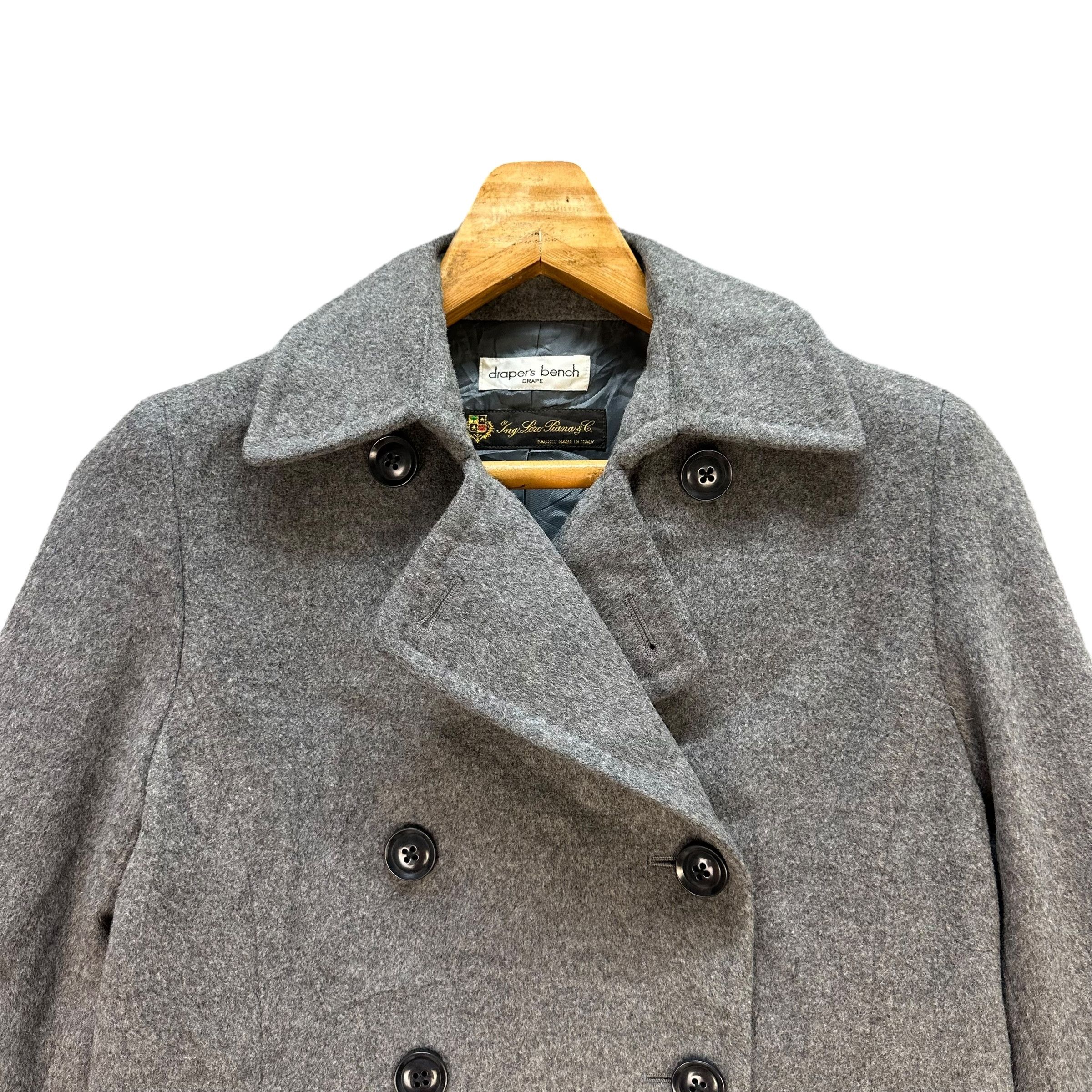 Japanese Brand DRAPERS BENCH Drake Double Breasted Wool Coat #A41-0938 Size L / US 10 / IT 46 - 2 Thumbnail