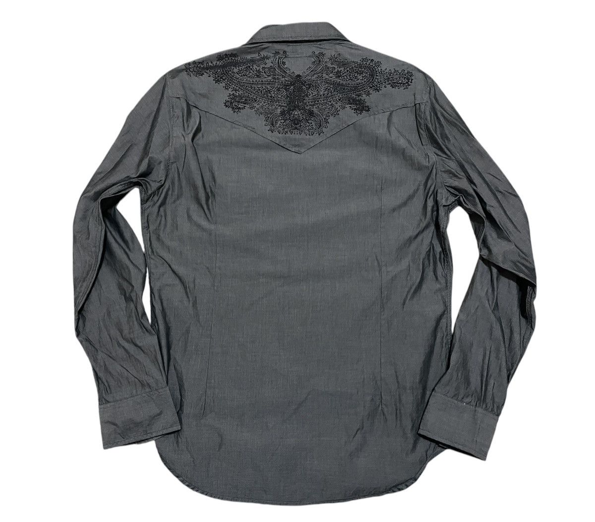 Guess Man Gray Guess Button Up Tshirt Praisly Design Size US L / EU 52-54 / 3 - 2 Thumbnail