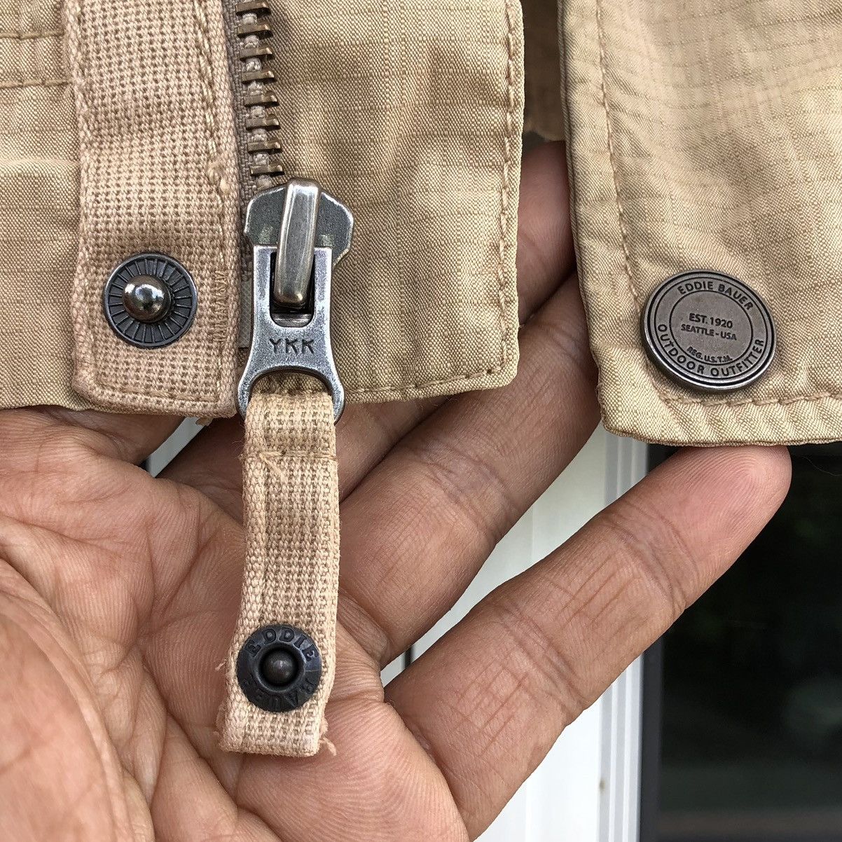 Eddie Bauer Eddie Bauer Travex Safari Travel Full Zip Snap Khaki Vest Size US M / EU 48-50 / 2 - 17 Thumbnail