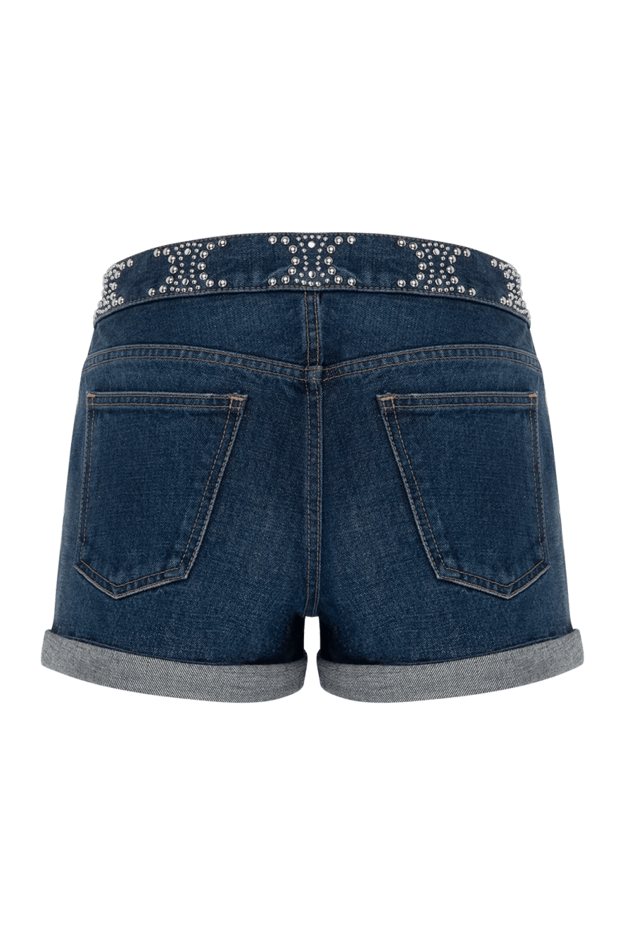 Celine o1y0725 Denim Short in Blue Size 26" / US 2 / IT 38 - 2 Thumbnail