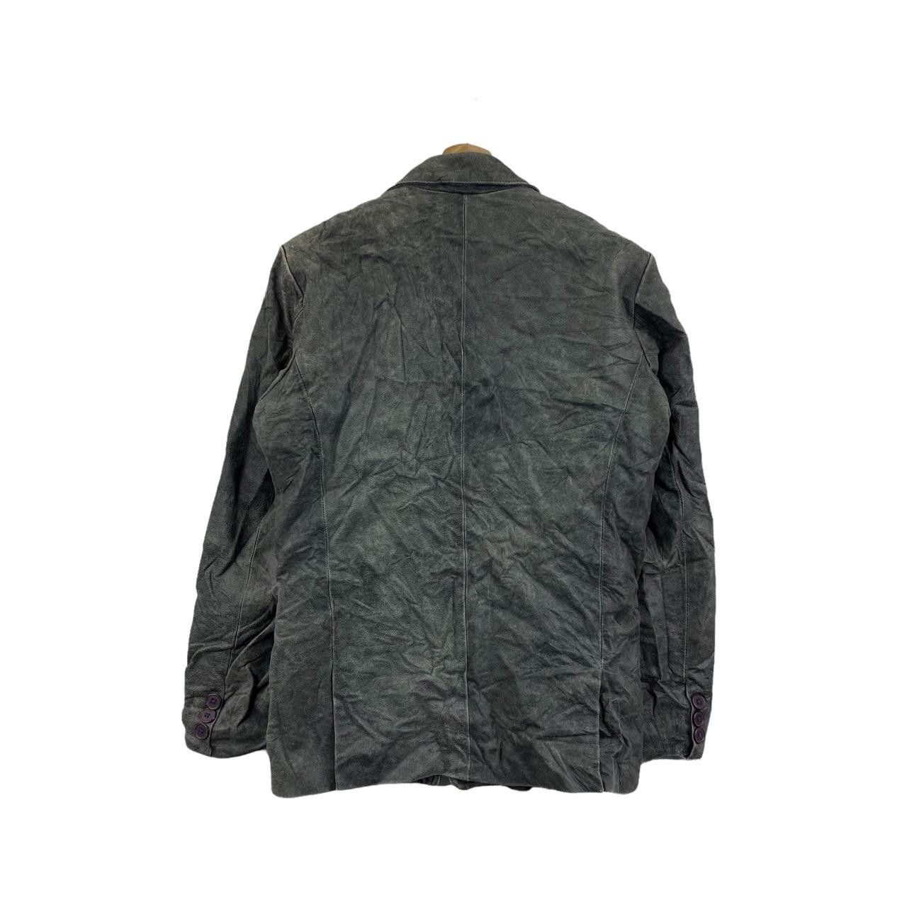 Genuine Leather Vtg 90’ GENUINE LEATHER By BBH Japan Grey Jacket Parka Size US M / EU 48-50 / 2 - 2 Thumbnail