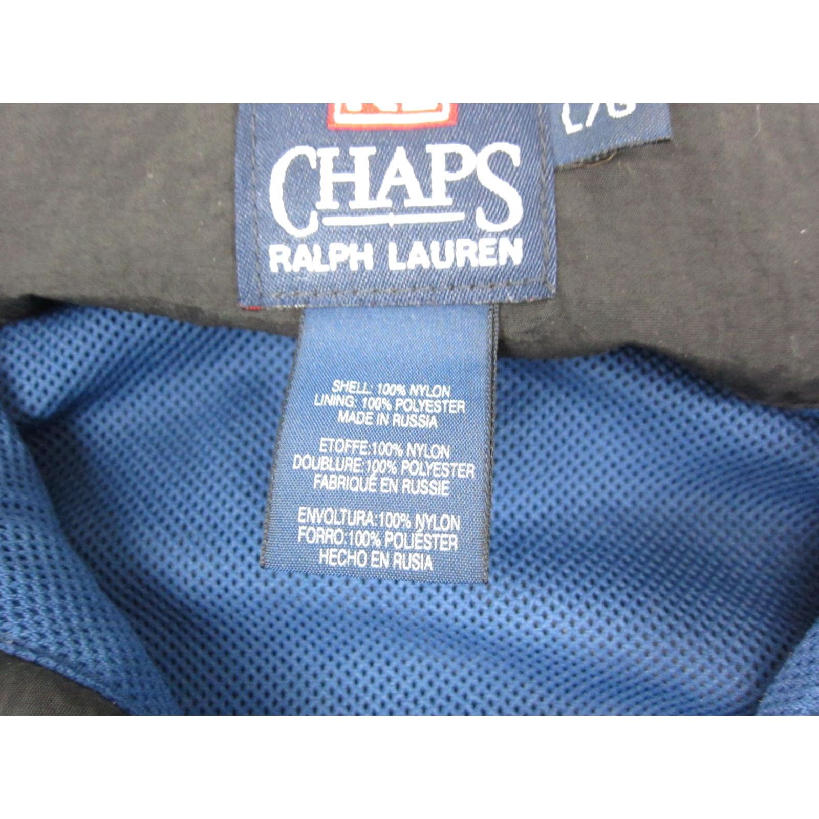Ralph Lauren VINTAGE Ralph Lauren Jacket Adult Large Black Blue Chaps 1/4 Zip Mens Bomber 90s Size US L / EU 52-54 / 3 - 5 Thumbnail