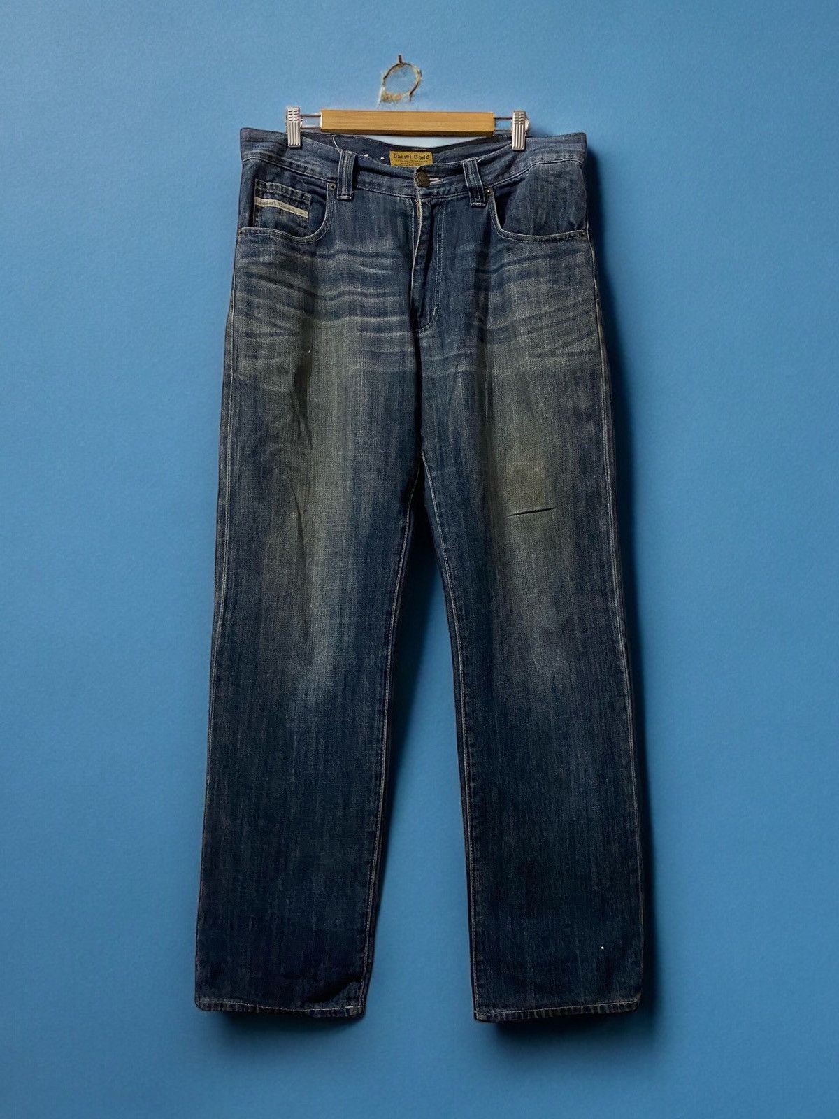 image of 20471120 x Jean Vintage Daniel Dodd Blue Stone Wash Cross Pocket Denim, Men's (Size 39)