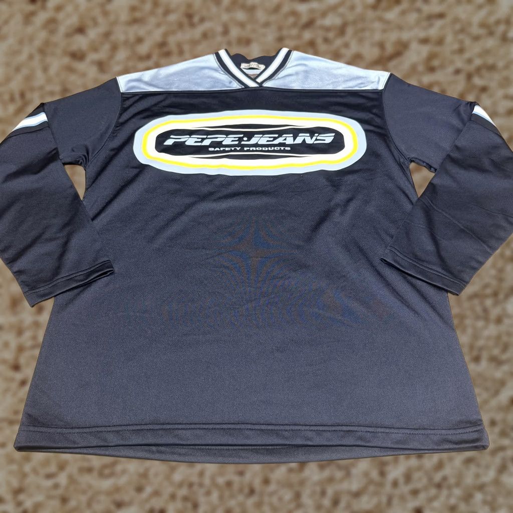 Pepe Jeans Pepe Jeans Shirt Mens Medium Blue Long Sleeve Logo Graphic Tee Size US M / EU 48-50 / 2 - 1 Thumbnail