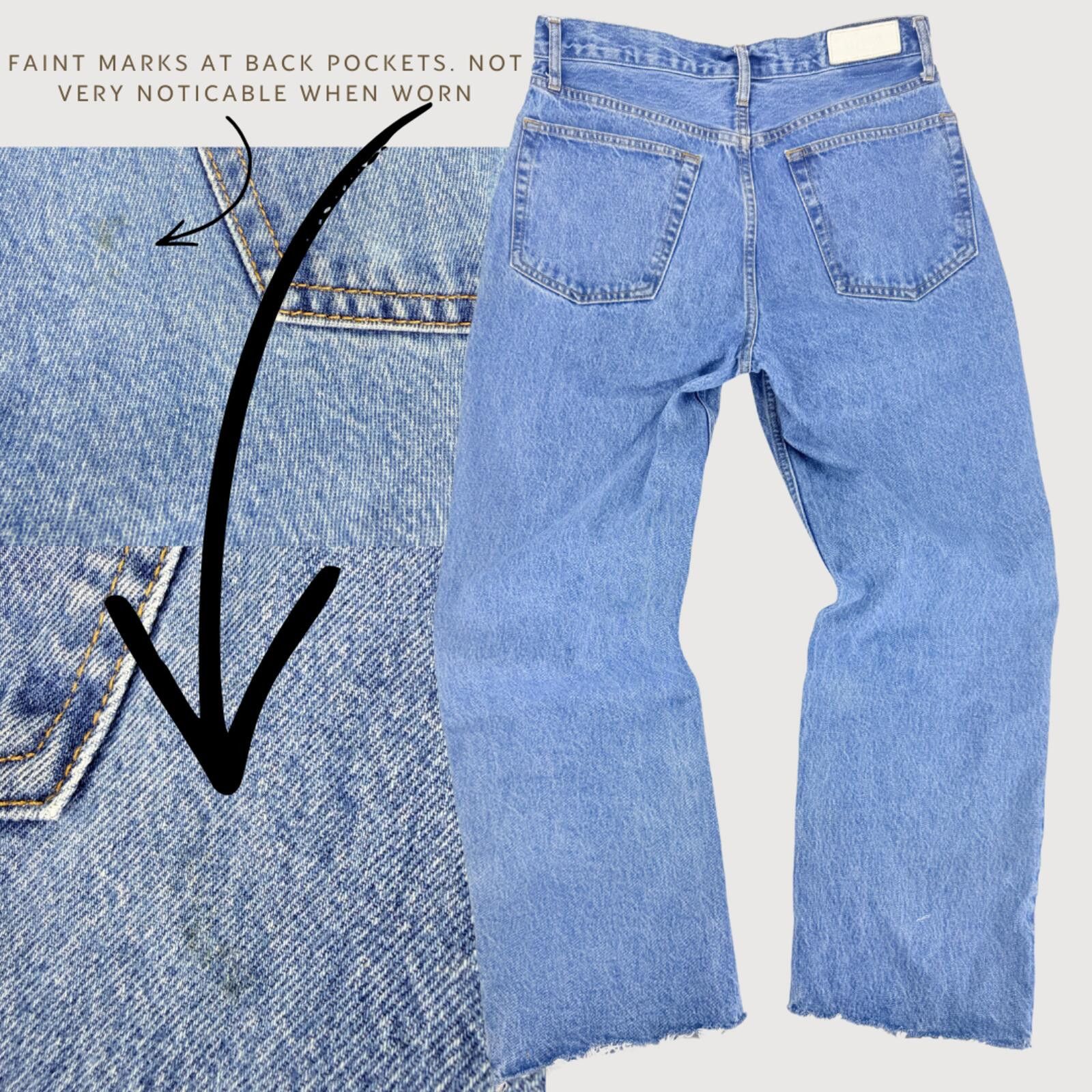 RE/DONE RE/DONE 90s Crop Low Slung Button Fly Jeans 29 Size 29" - 3 Thumbnail