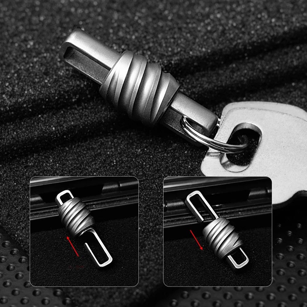 Other Titanium Mini Buckle Key Ring EDC Keychain Outdoor Tool Size ONE SIZE - 1 Thumbnail