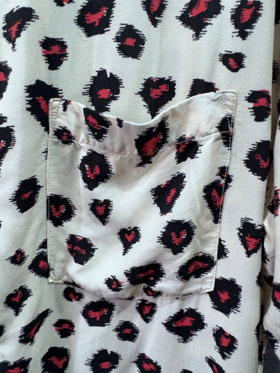 Allsaints Allsaints Romansu Heart Print Short Sleeve Shirt Size US S / EU 44-46 / 1 - 2 Thumbnail
