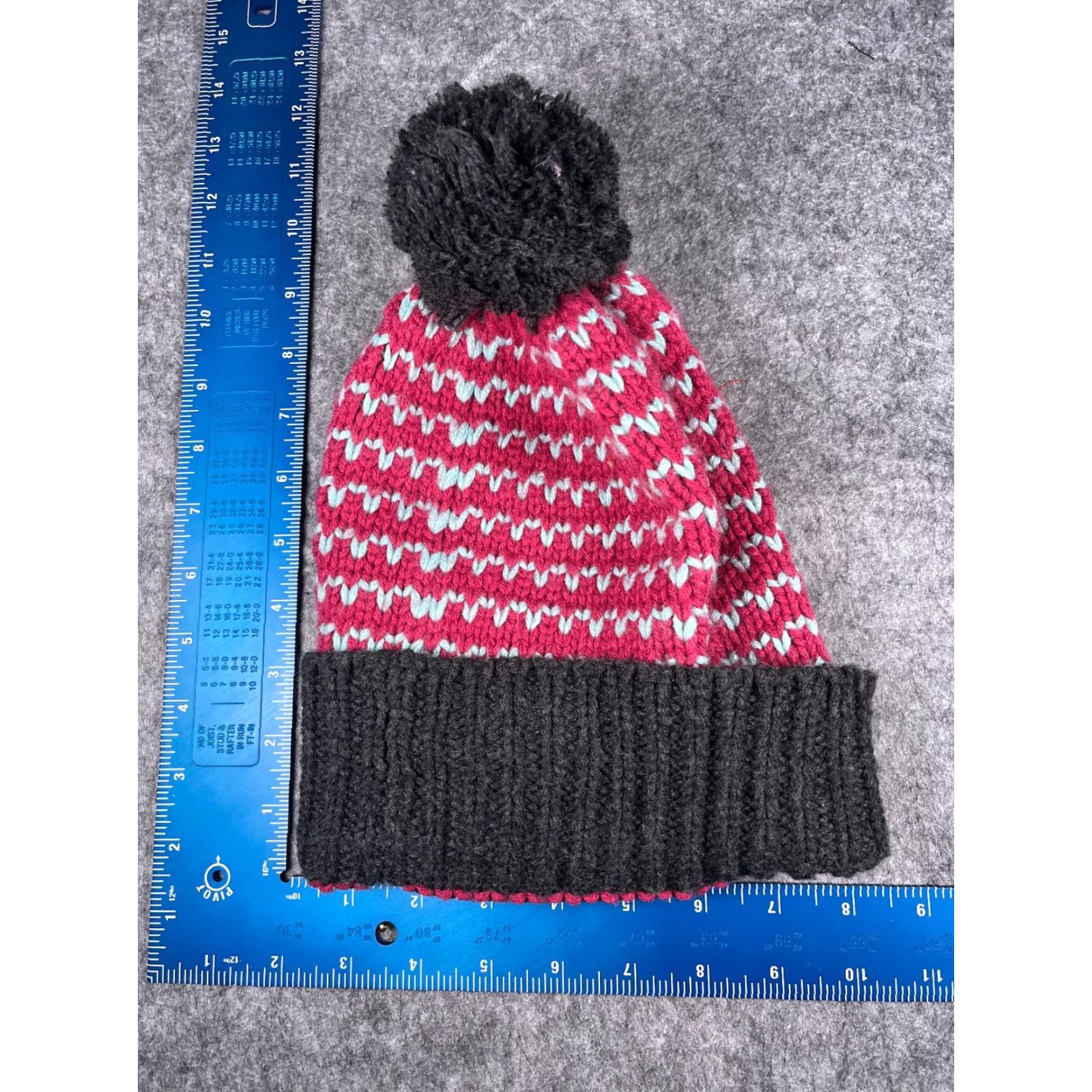 Pinko Horseware Beanie Hat Women One Size Pink Zig Zag Knit 100% Acrylic Pom Winter Outdoor Ski Style Mens Womens? Size ONE SIZE - 5 Thumbnail