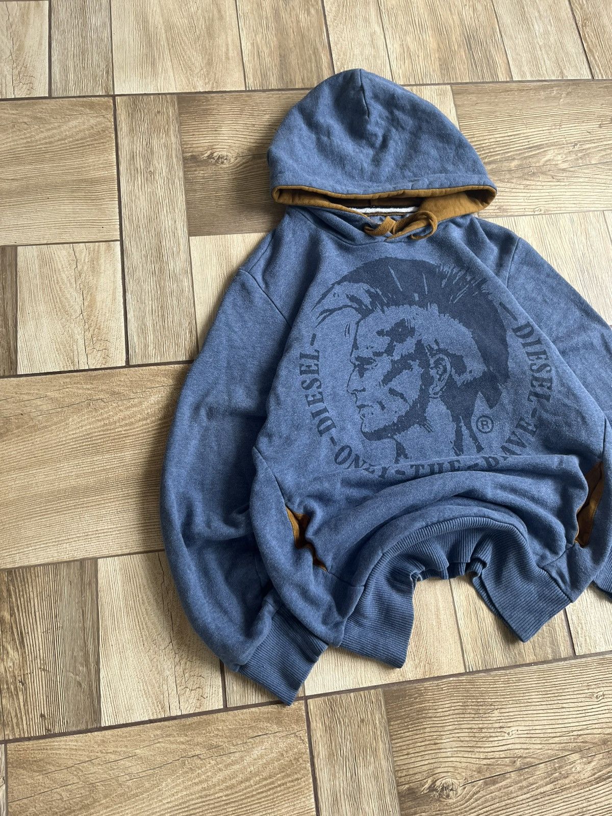 Diesel Designer Diesel Only The Brave Big Logo Hoodie Avant-Garde Size US M / EU 48-50 / 2 - 4 Thumbnail