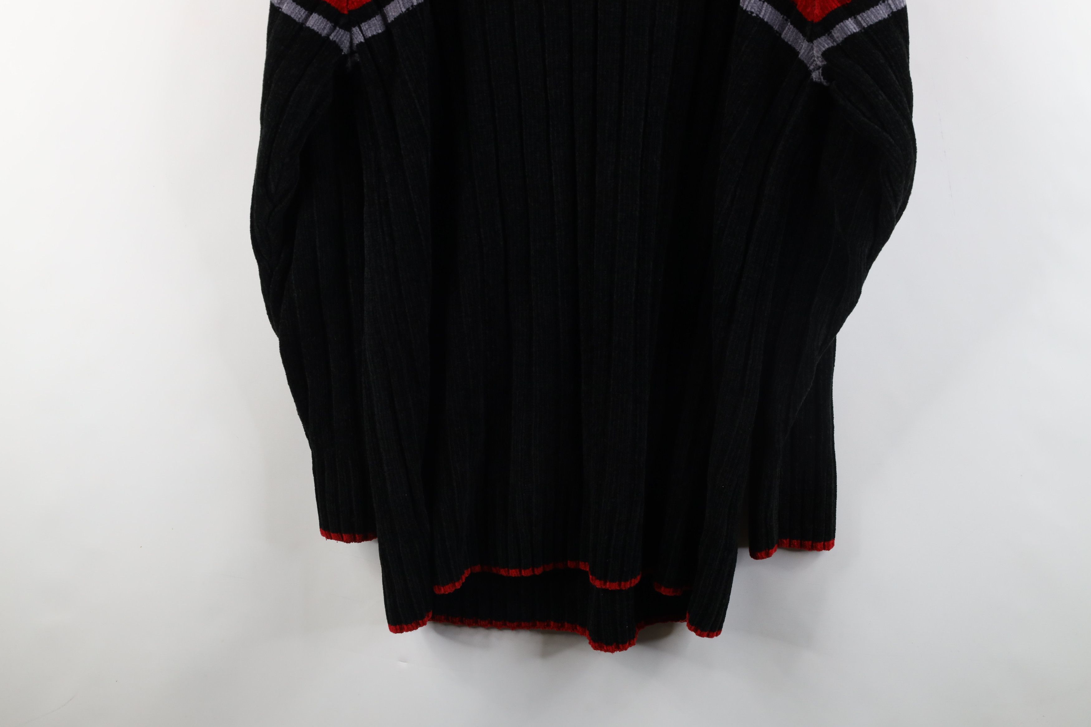 Vintage Vintage 90s Streetwear Baggy Ribbed Knit Mock Neck Sweater Size US L / EU 52-54 / 3 - 10 Thumbnail