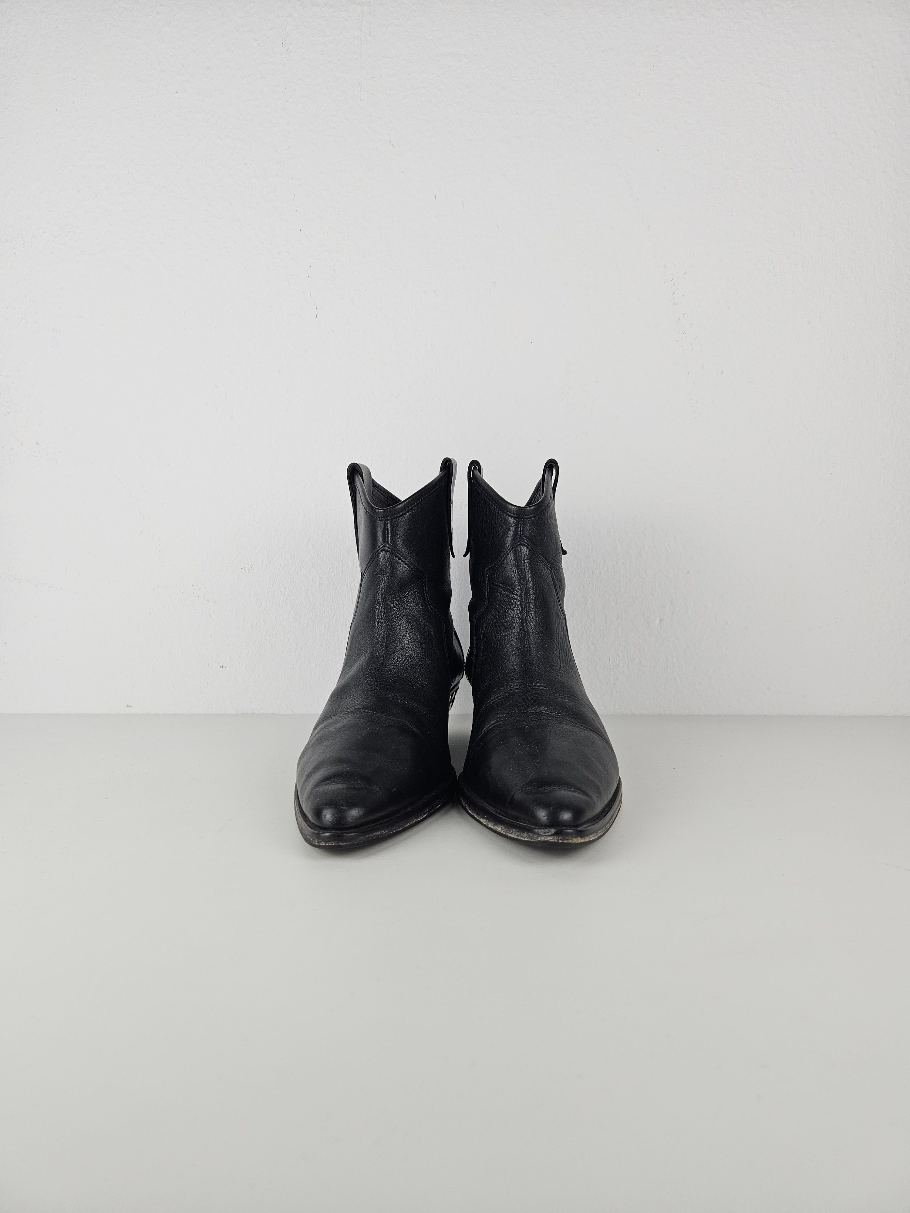 Isabel Marant Isabel Marant leather cuban heel studded cowboy ankle boots Size US 9 / IT 39 - 3 Thumbnail