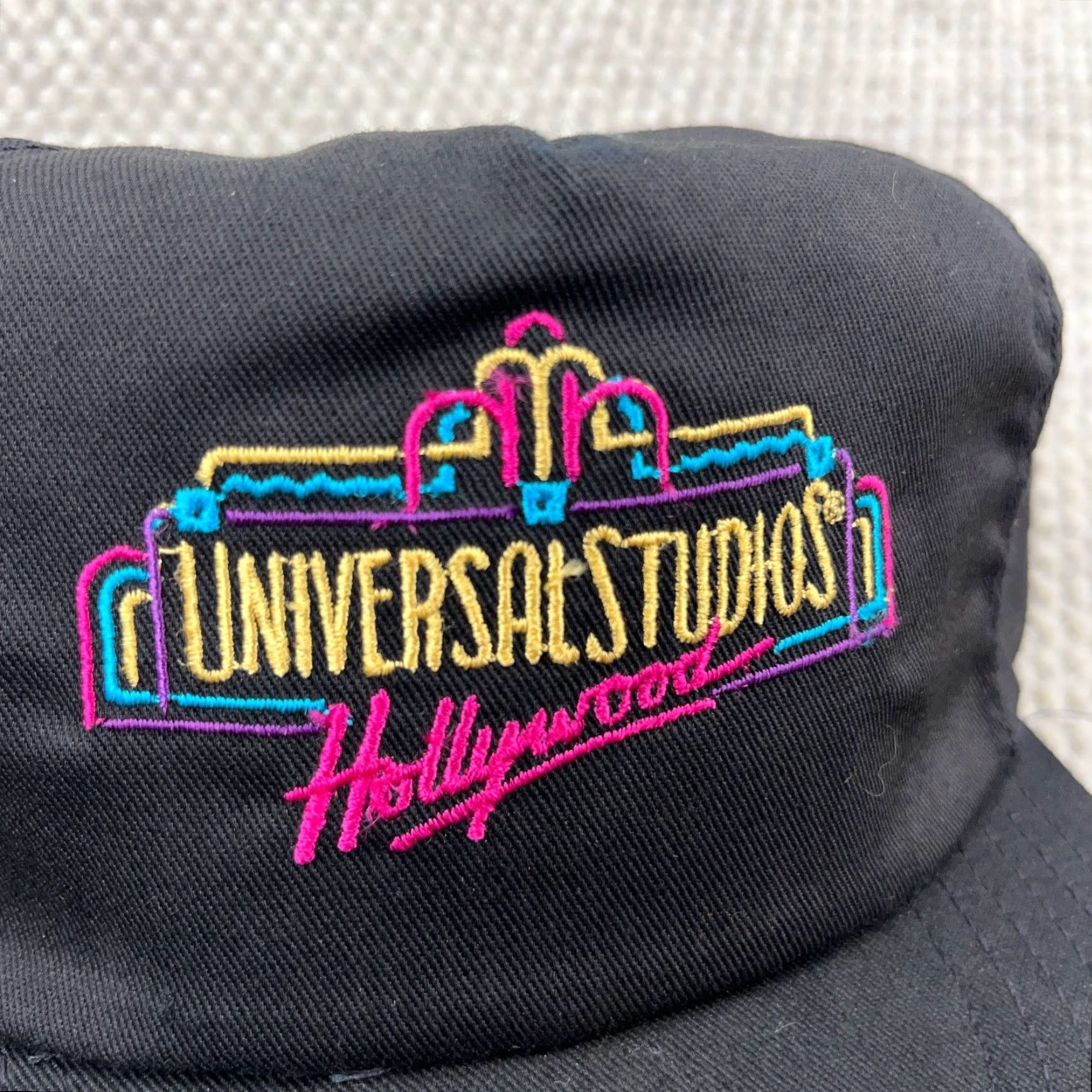 Vintage VINTAGE Universal Studios Hollywood Baseball Cap Hat Men Adjustable Black 80s Retro Outdoors Size ONE SIZE - 2 Thumbnail