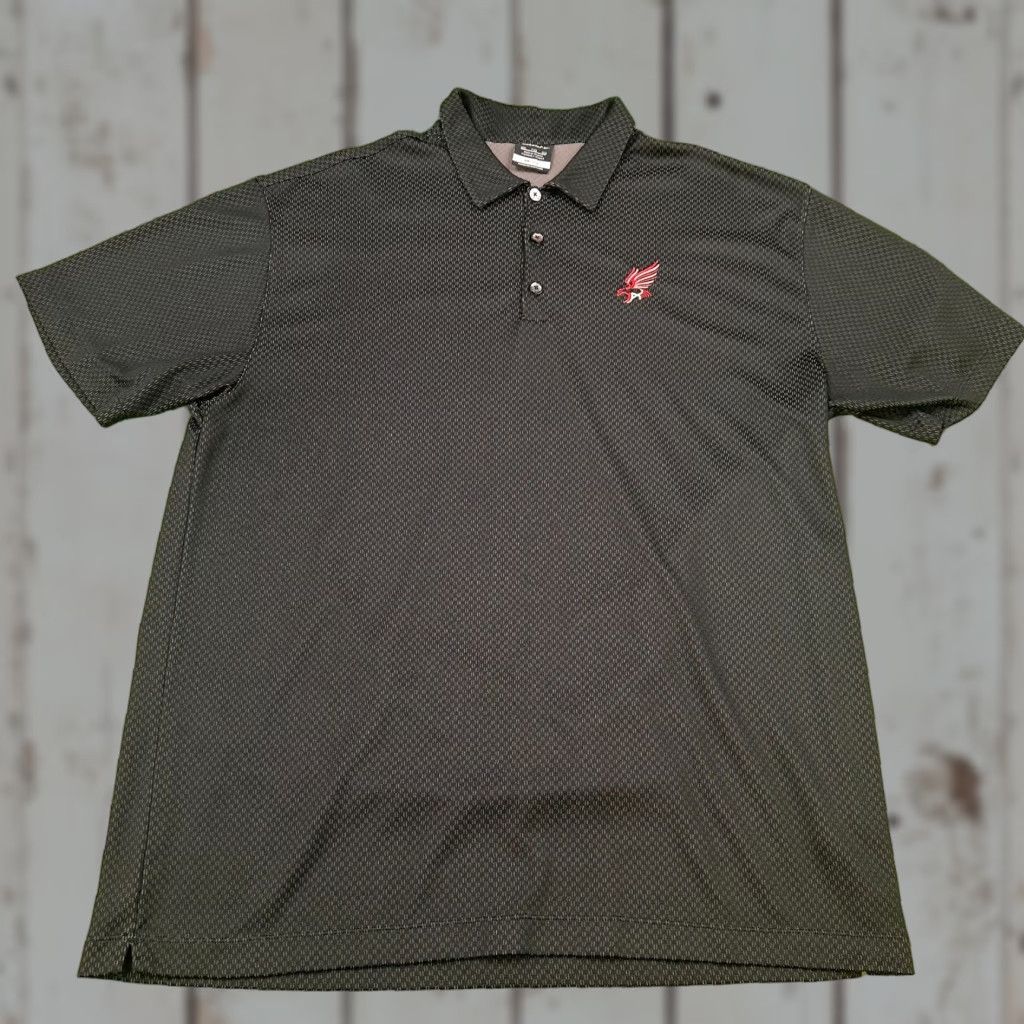 Nike Nike Pique Polo Golf Shirt Mens 2XL Dri-Fit Hawk Embroidered Loose Stretch Size US XXL / EU 58 / 5 - 1 Thumbnail