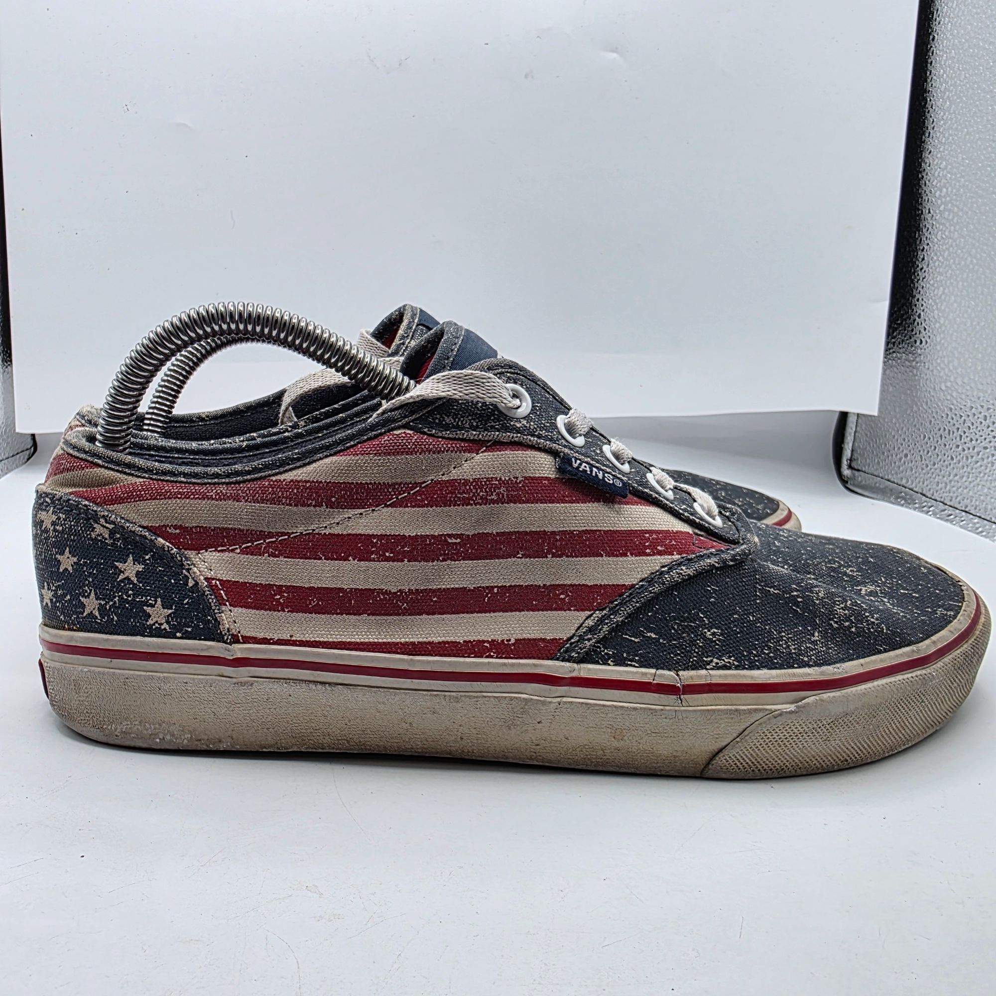 Vans Vans Atwood Mens Size 9 Red White Blue Shoes American Flag C Size US 9 / EU 42 - 13 Thumbnail