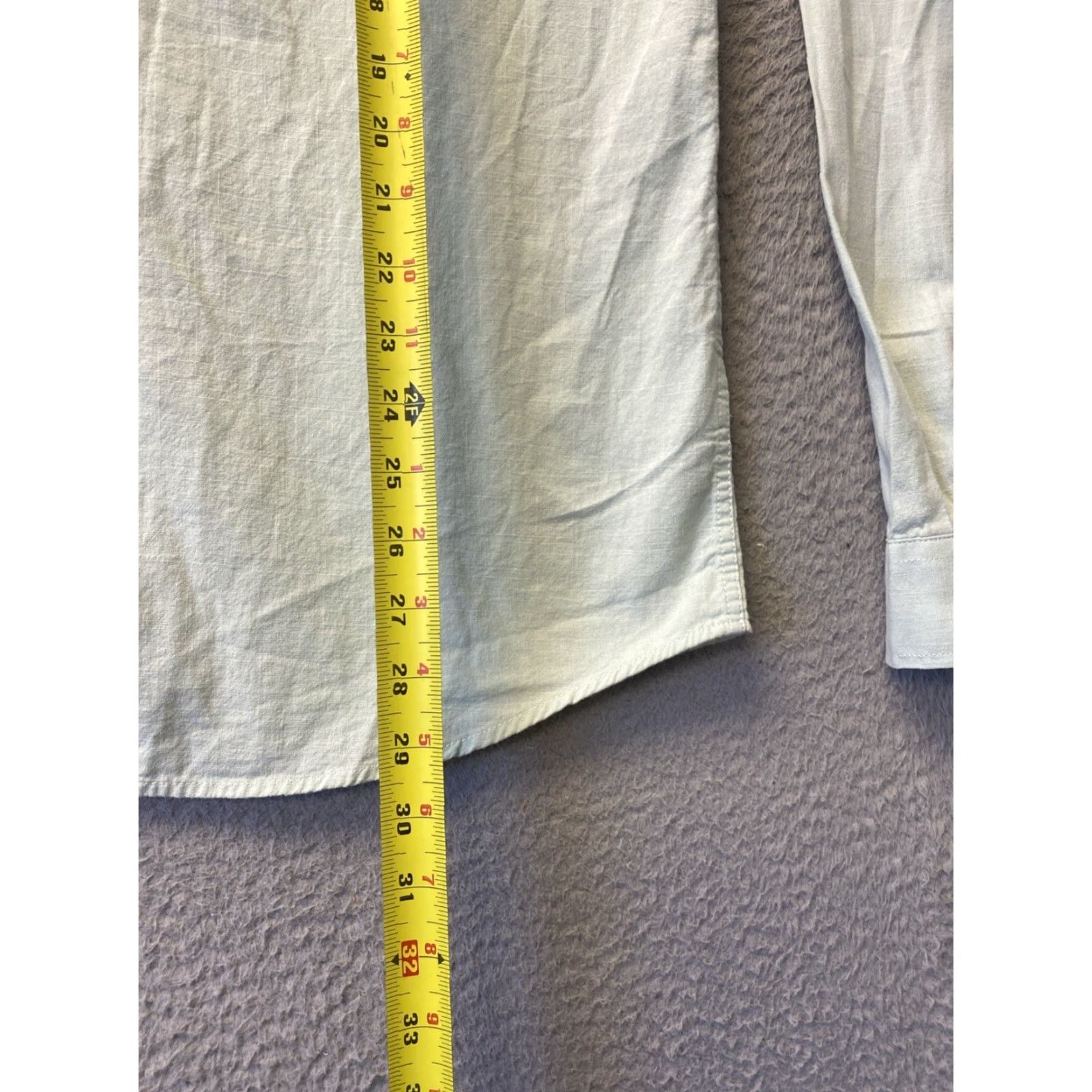 Vintage Jekaoyi Linen Cotton Blend Button-Up Shirt M Light Sage Green Long Sleeve Mens Size US M / EU 48-50 / 2 - 5 Thumbnail