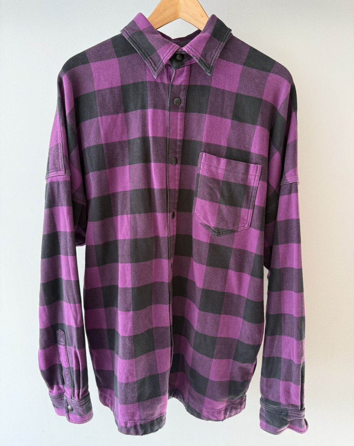 Palm Angels Palm Angels Logo-Print Checkered Overshirt Size US M / EU 48-50 / 2 - 2 Thumbnail