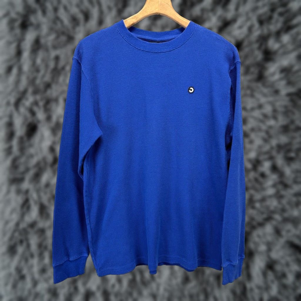 Southpole Southpole Blue Long Sleeve Thermal Waffle Knit Shirt Mens Medium Size US M / EU 48-50 / 2 - 1 Thumbnail