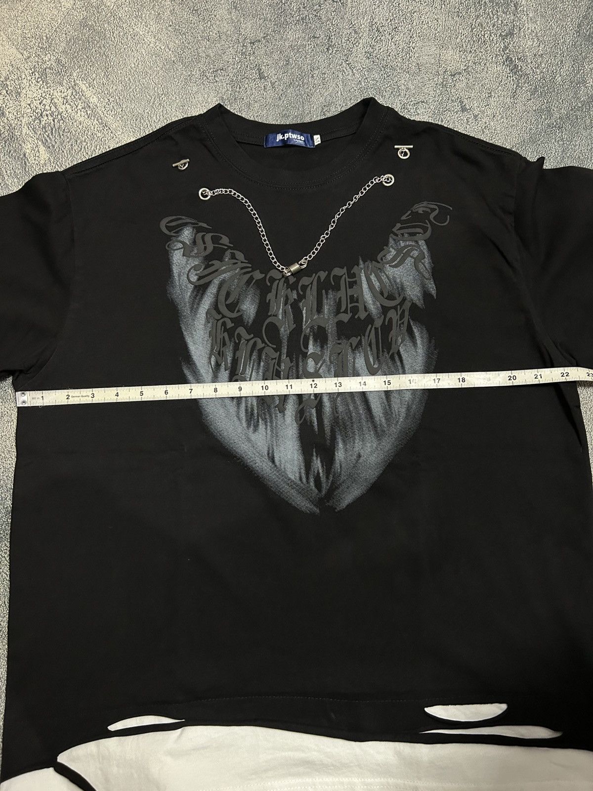 Japanese Brand chain design Layered longsleeve Size US XL / EU 56 / 4 - 7 Thumbnail