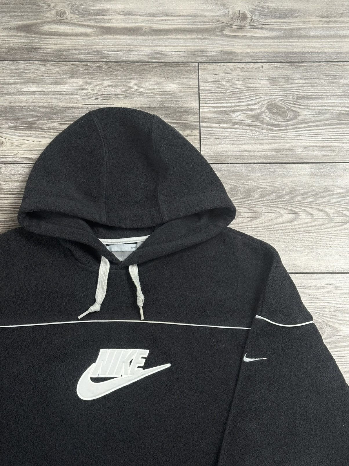 Nike × Vintage Y2K Nike Spell Out Fleece Hoodie Size US M / EU 48-50 / 2 - 2 Thumbnail