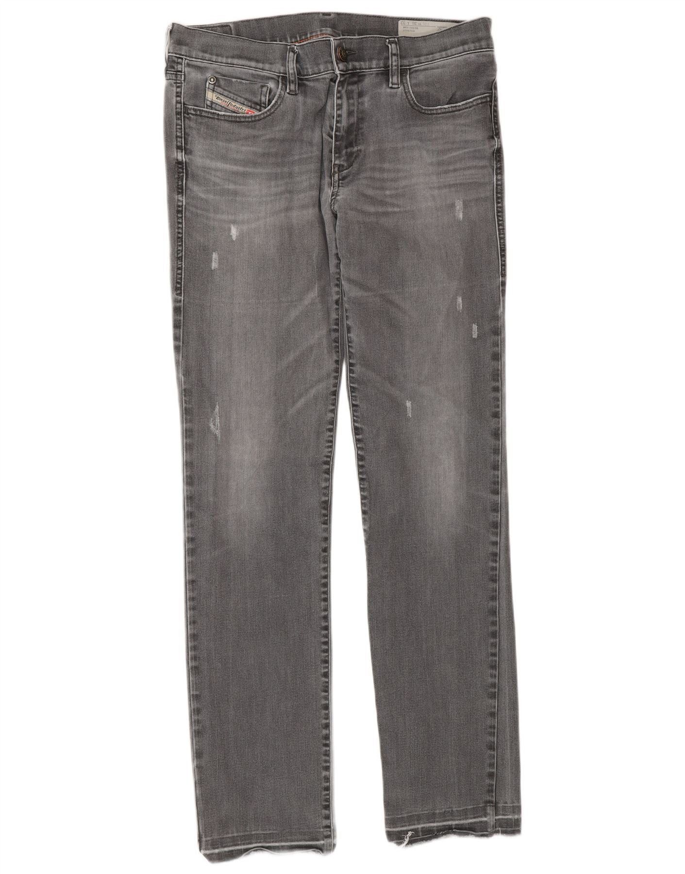 Diesel Womens Regular Slim Straight Jeans W31 L32 Grey Cotton Size 42" / US 20 - 1 Thumbnail