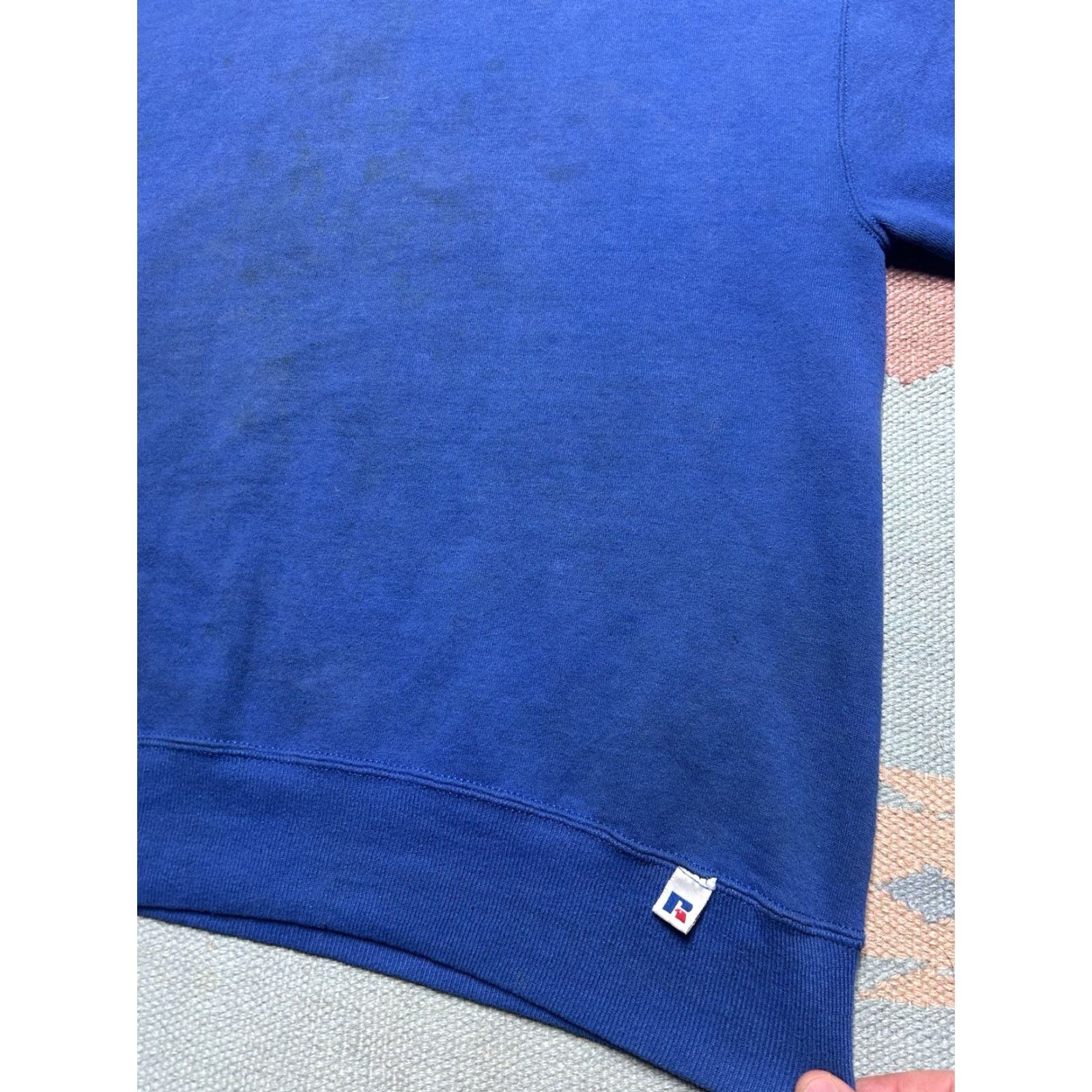 Vintage VINTAGE Russell athletic crewneck sweatshirt blue USA Large Men's Sweatshirt Pullover Size US L / EU 52-54 / 3 - 6 Thumbnail