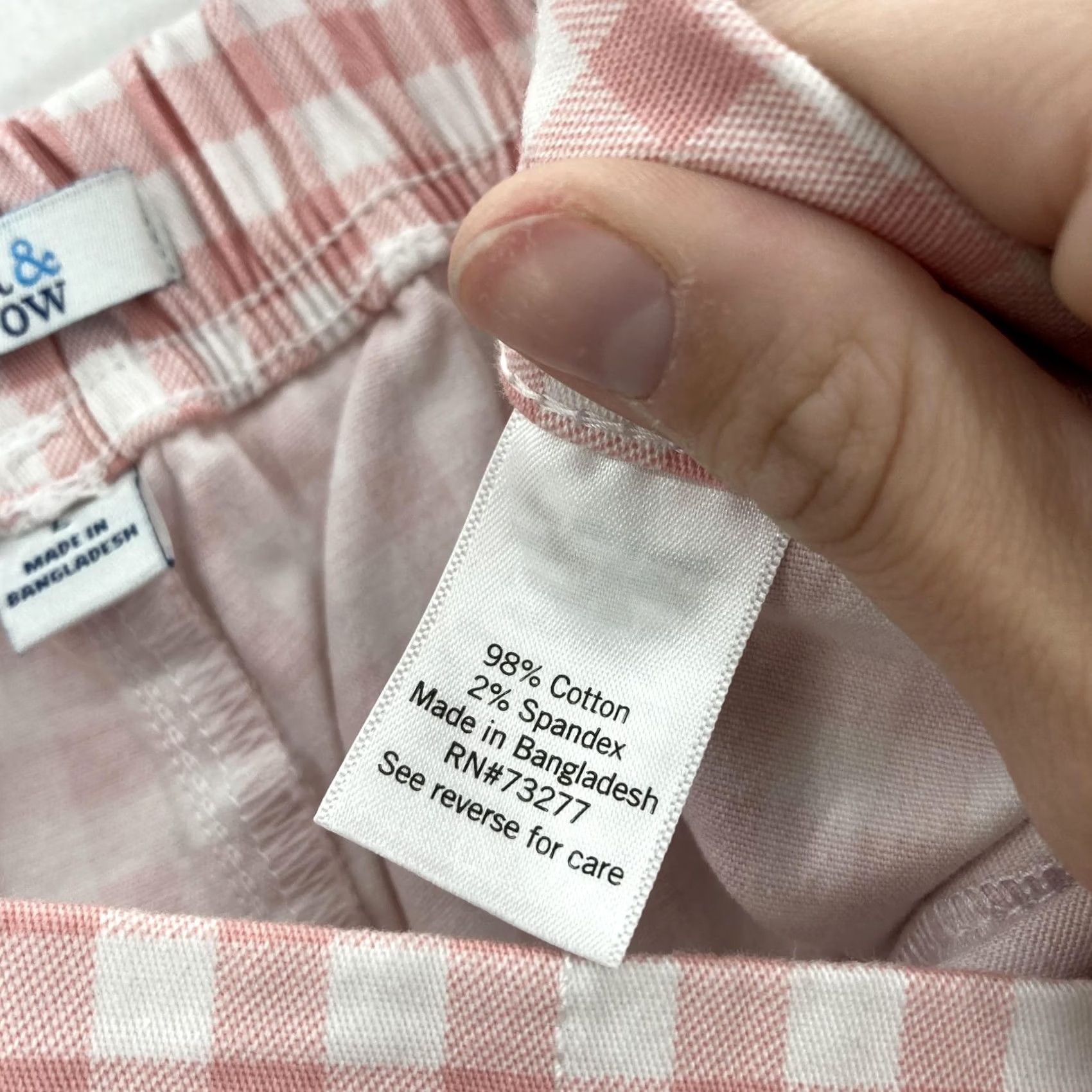 Croft & Barrow Croft & Barrow Capri Pants Womens Large Pink Gingham Skimmer Pull-On Mid Rise Size 36" / US 14 / IT 50 - 6 Thumbnail