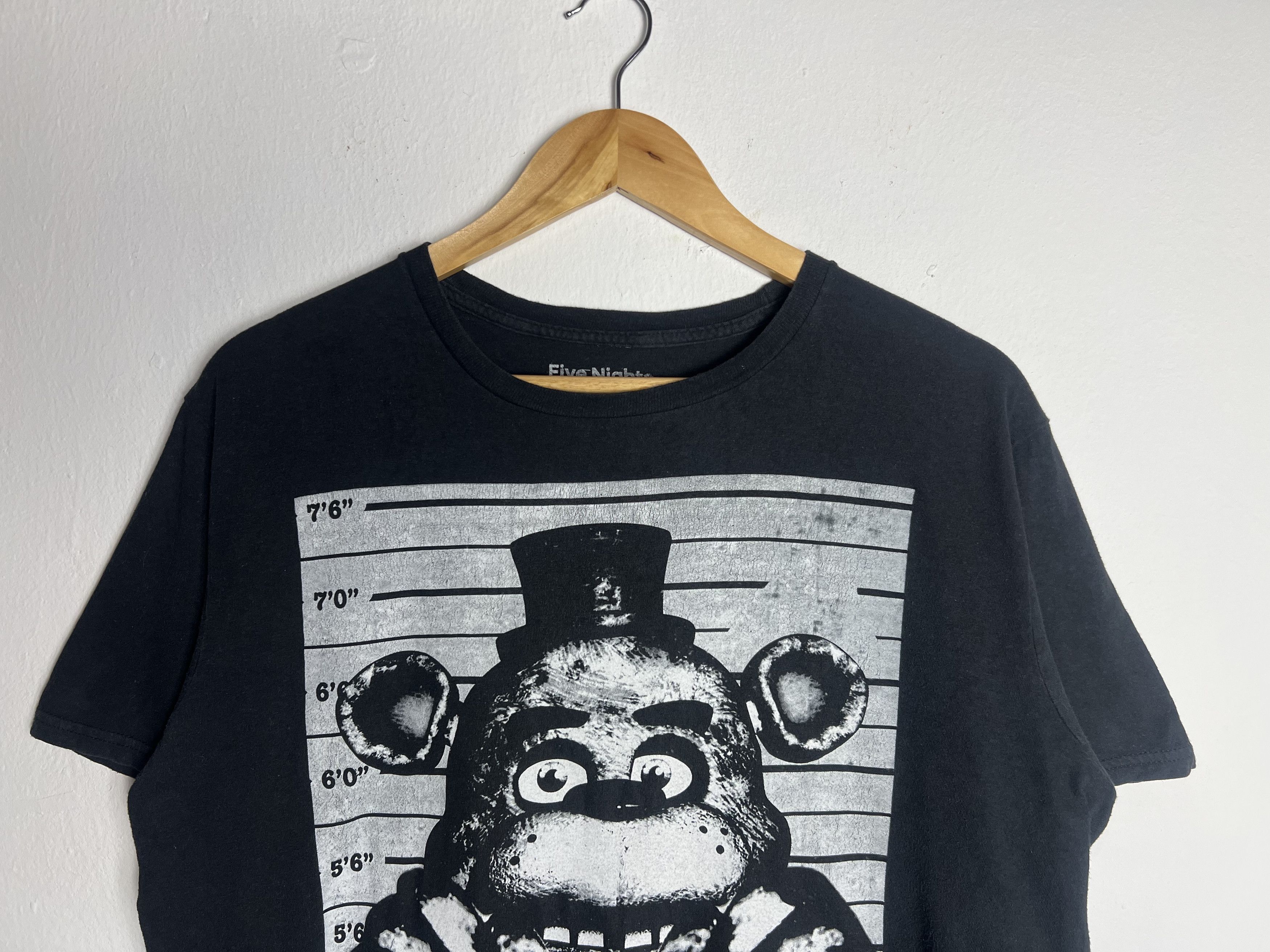 If Six Was Nine FNAF-Freddy Fazbear Mugshot Graphic Tee Size US L / EU 52-54 / 3 - 3 Thumbnail