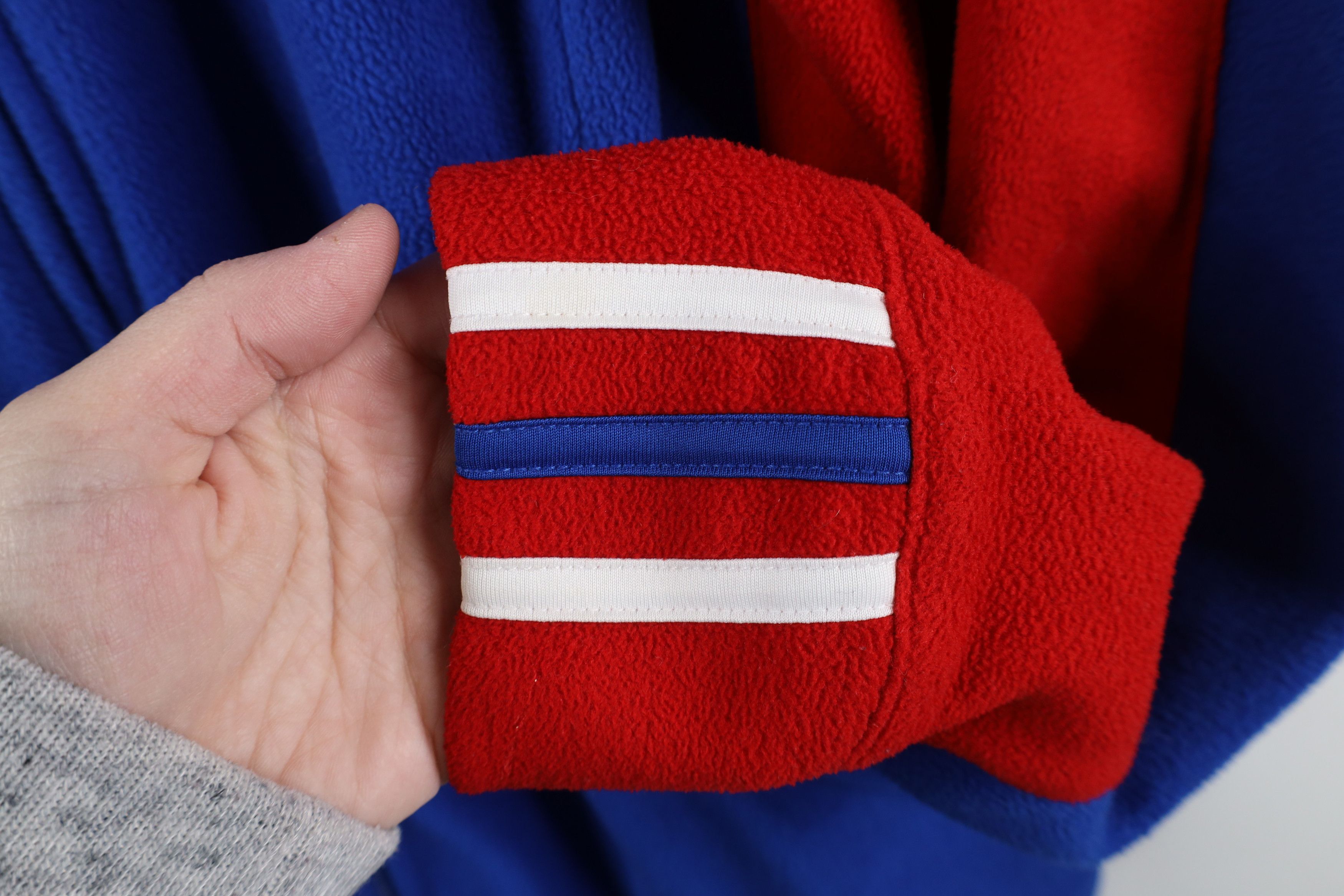 Adidas × Vintage Vintage Adidas Kansas University Full Zip Fleece Jacket Blue Size US M / EU 48-50 / 2 - 4 Thumbnail