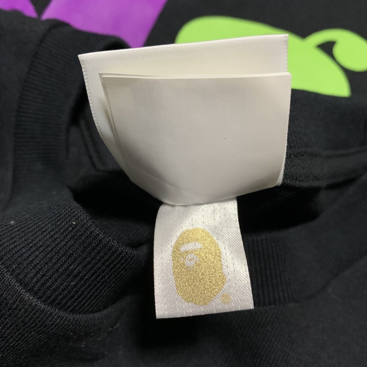 Bape Bape Medium Colourful Graphic Black Tee A Bathing Ape Size US M / EU 48-50 / 2 - 7 Thumbnail