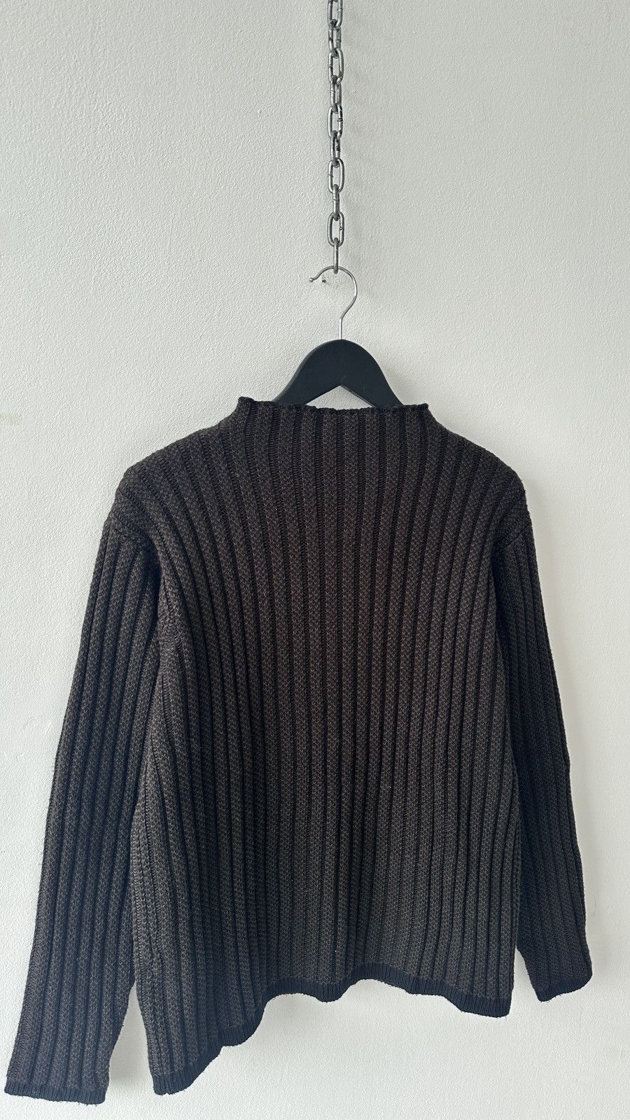 Other Vtg Italian Ribbed Knit Sweater L Brown Wool Blend Gorpcore Size US L / EU 52-54 / 3 - 9 Thumbnail