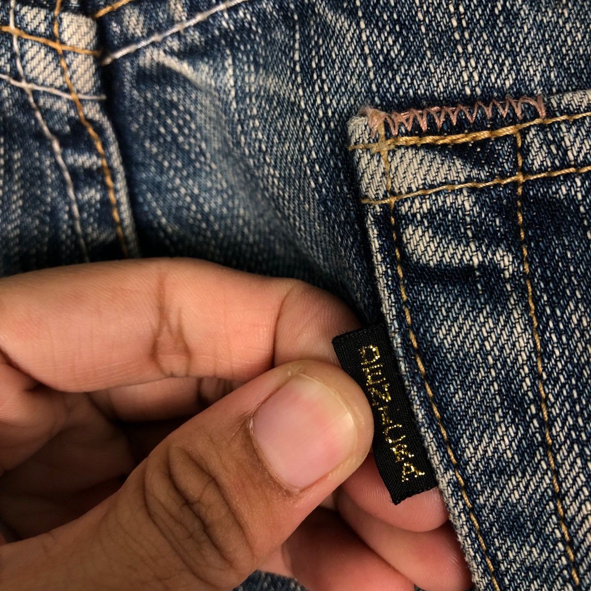 Japanese Brand 🔥Rusty Holes Punk Denim Biker Denim Craft Japan Made Size US 34 / EU 50 - 20 Thumbnail
